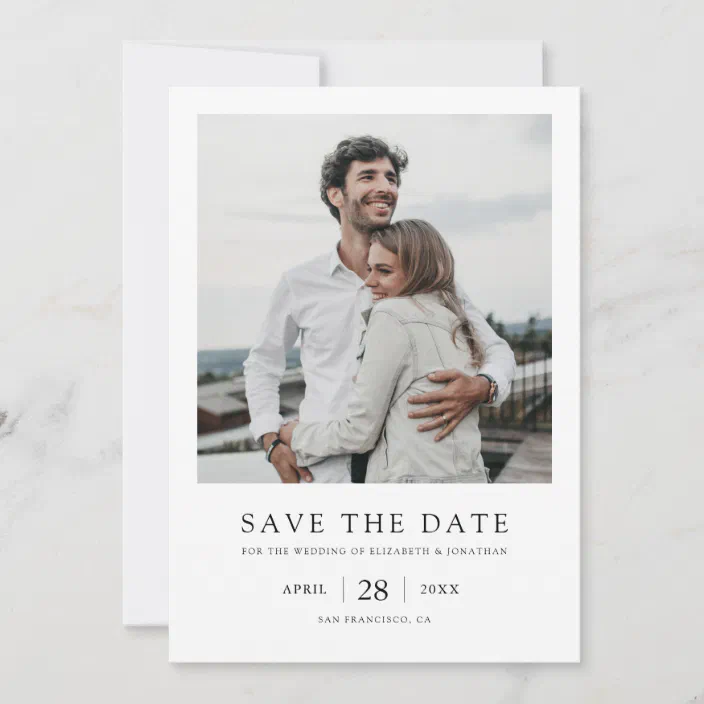 Minimal Save the Dates White Save the Dates Save the Date Simple Save the Date Modern Save the Date Calligraphy Save the Date