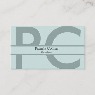 Simple Elegant Modern Professional Monogram Business Card