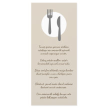 Simple Elegant & Modern Taupe Custom Restaurant