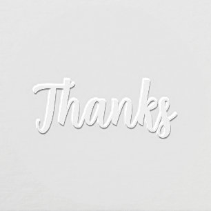 Simple Elegant Modern Thank You Script Embosser