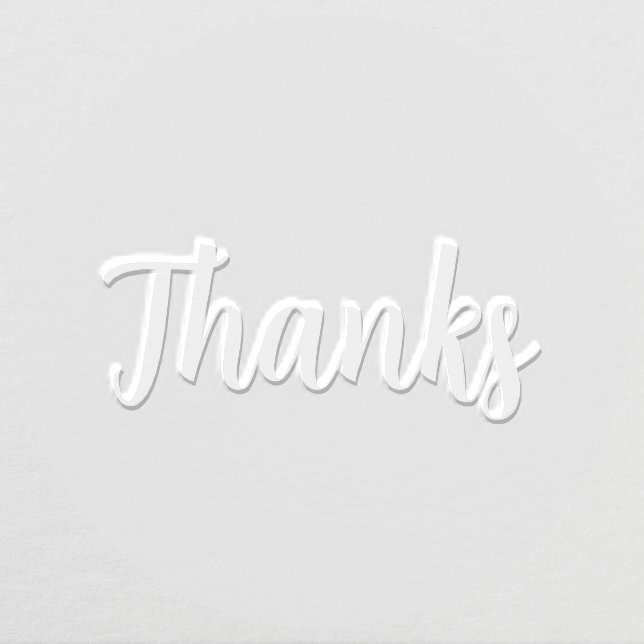 Simple Elegant Modern Thank You Script Embosser (Design)