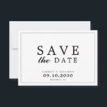 Simple Elegant Modern Typography Save the Date<br><div class="desc">Simple Elegant Modern Typography Save the Date</div>
