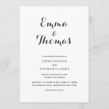 Simple Elegant | Modern Wedding Invitation