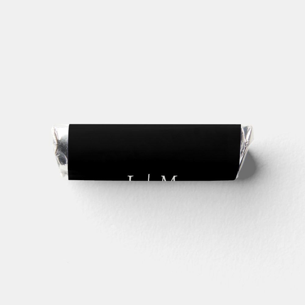 Disover Simple Elegant Monogram Black Wedding