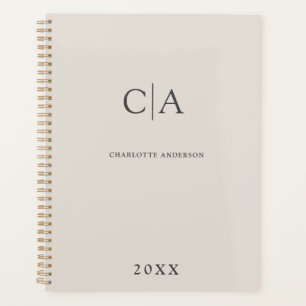 Simple, elegant monogram invitation planner