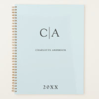 Simple, elegant monogram invitation planner