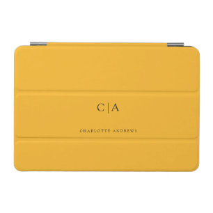 Simple, elegant monogram iPad mini cover