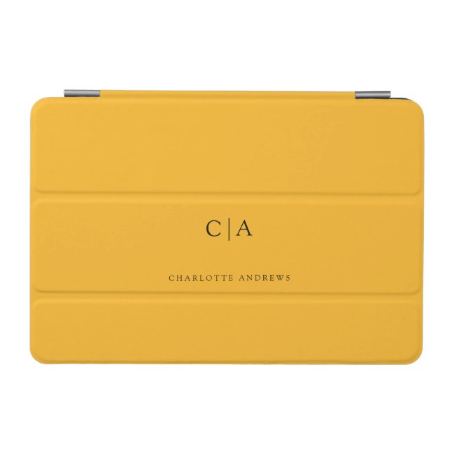 Simple, elegant monogram iPad mini cover (Horizontal)