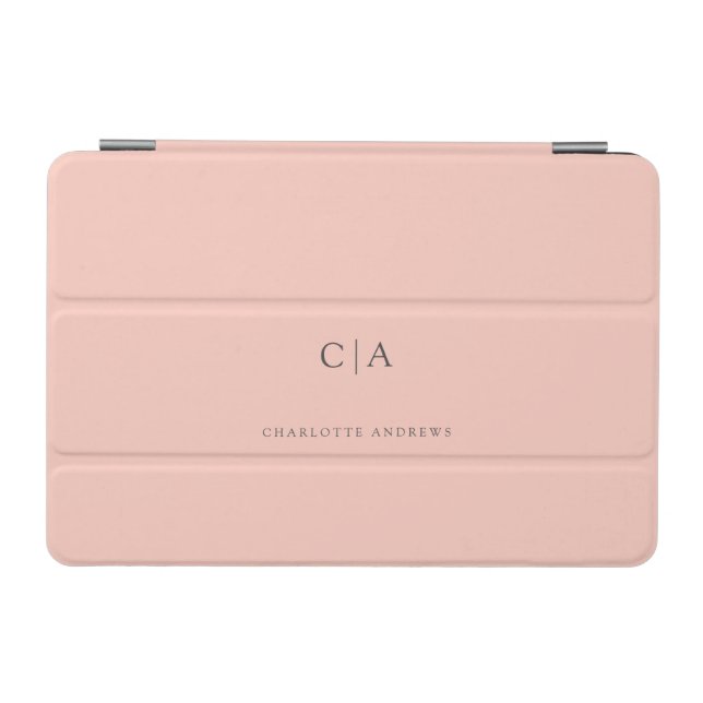 Simple, elegant monogram iPad mini cover (Horizontal)