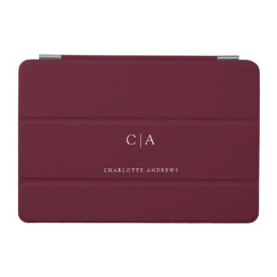 Simple, elegant monogram iPad mini cover