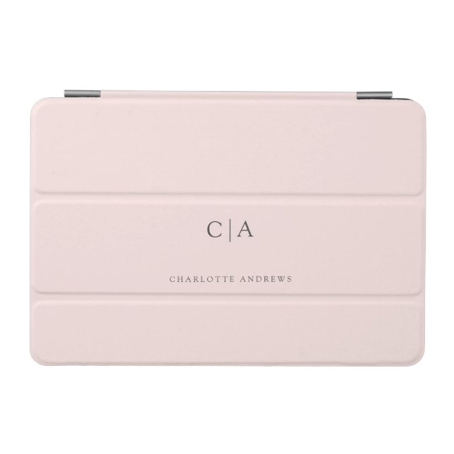 Simple, elegant monogram iPad mini cover (Horizontal)