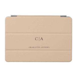 Simple, elegant monogram iPad mini cover