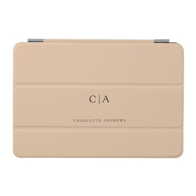 Simple, elegant monogram iPad mini cover (Horizontal)