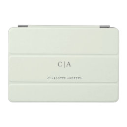 Simple, elegant monogram iPad mini cover