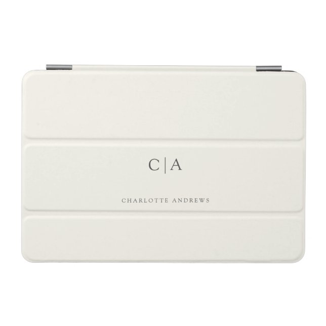 Simple, elegant monogram iPad mini cover (Horizontal)