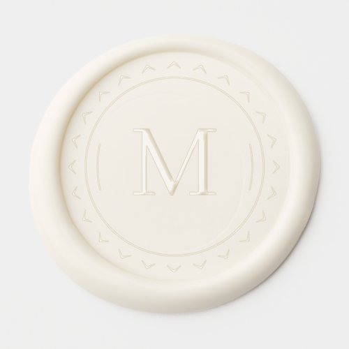 Simple elegant monogram wax seal sticker