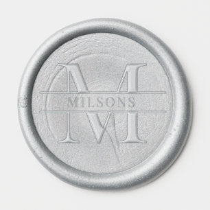 Simple elegant monogram wax seal  wax seal sticker