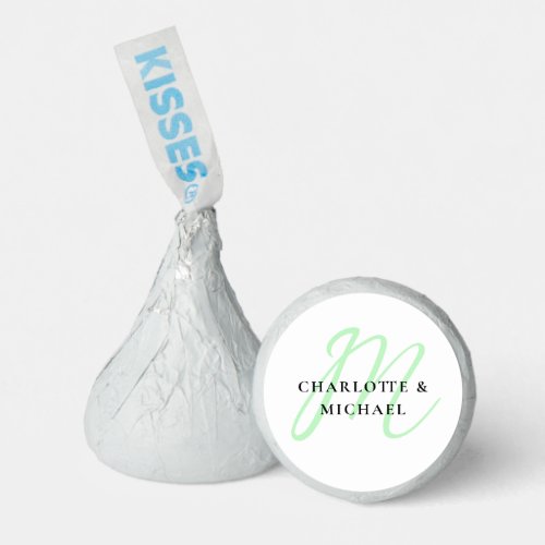 Simple elegant monogram wedding Candy Favors