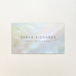 Simple Elegant Mother Of Pearl Business Cards at Zazzle