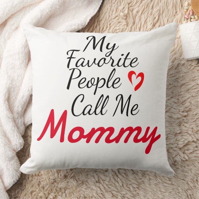 Simple elegant mother's day gifts throw pillow (Blanket)