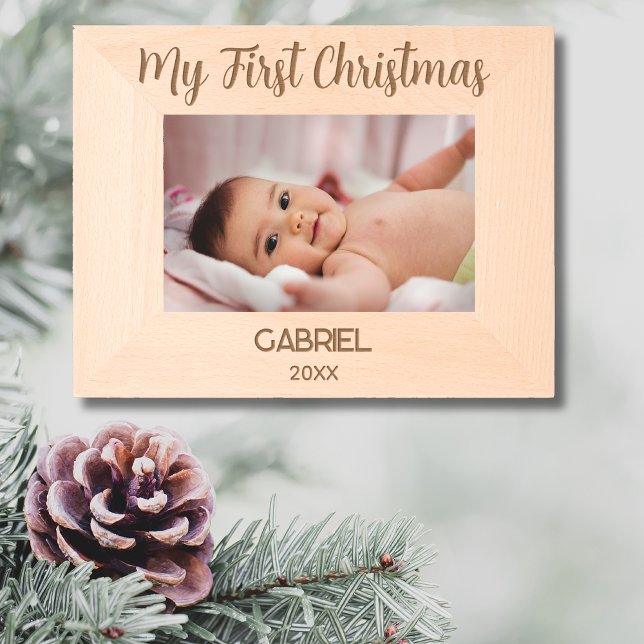 Simple Elegant My First Christmas Engraved Frames (Creator Uploaded)