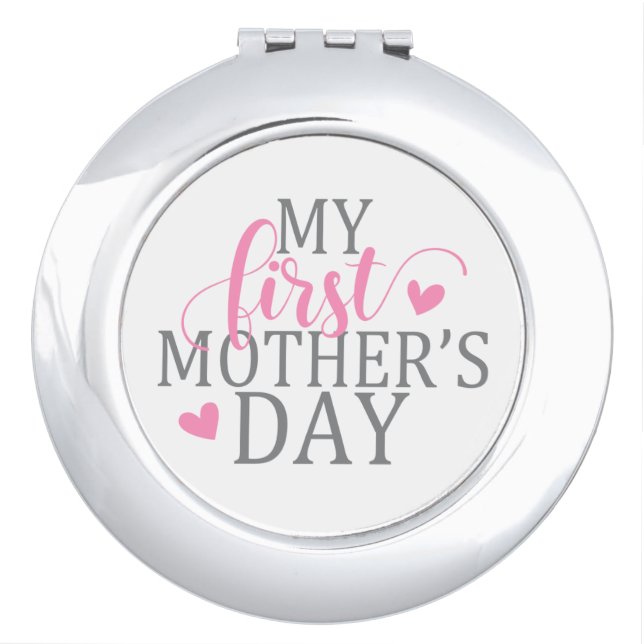 Simple & Elegant My First Mother's Day | Mirror (Front)