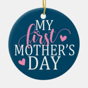 Simple & Elegant My First Mother's Day Ornament