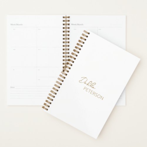 Simple Elegant Name Modern Planner