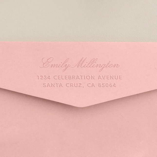 Simple Elegant Name Script Return Address Embosser (Creator Uploaded)