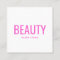 Simple elegant neon pink trendy esthetician beauty