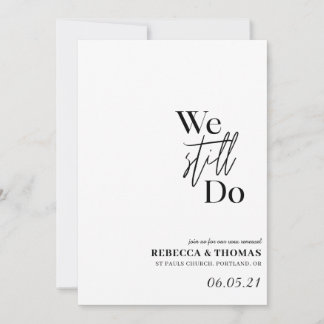 simple elegant non photo vow renewal save the date