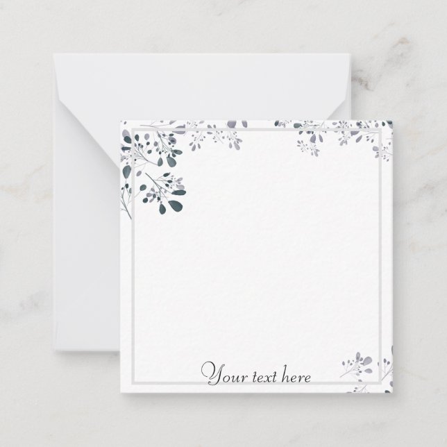Simple elegant note card (Front)
