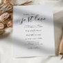 Simple Elegant Nothing Fancy Just Love Wedding Invitation