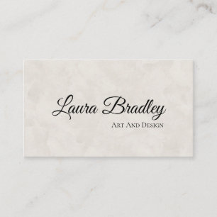 Simple Elegant Off White Standard, 3.5" x 2.0" Business Card