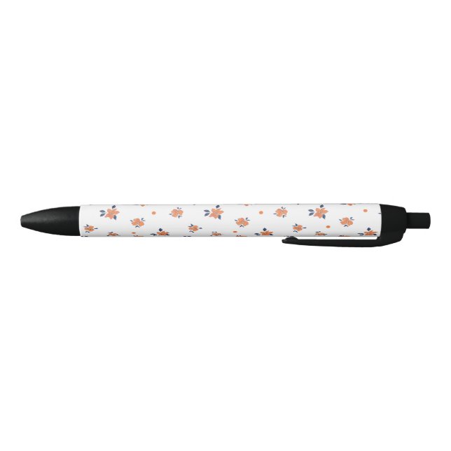  Simple Elegant Orange Flower Cute Pen (Bottom)