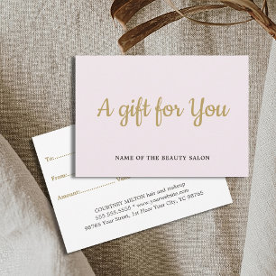 Simple Elegant Pale Rose Faux Gold Beauty 