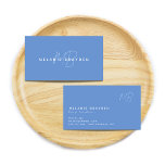 Simple Elegant Pastel Blue Minimalist Two Monogram Business Card<br><div class="desc">Simple Elegant Pastel Blue Minimalist Two Monogram business cards perfect for bosses,  consultants,  professionals or businessmen.</div>