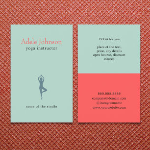Simple Elegant Pastel Icon Yoga Instructor Flyer