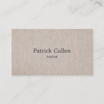 Simple Elegant Pastor | Priest Business Card by sm_business_cards at Zazzle