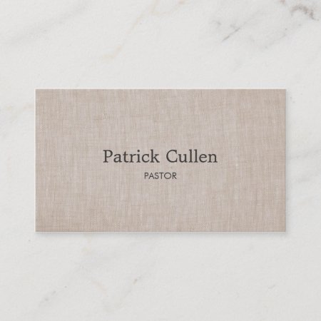 Simple Elegant Pastor | Priest Business Card