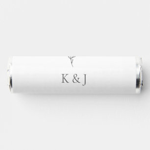 Simple Elegant Personalized Wedding Minimalist Breath Savers® Mints