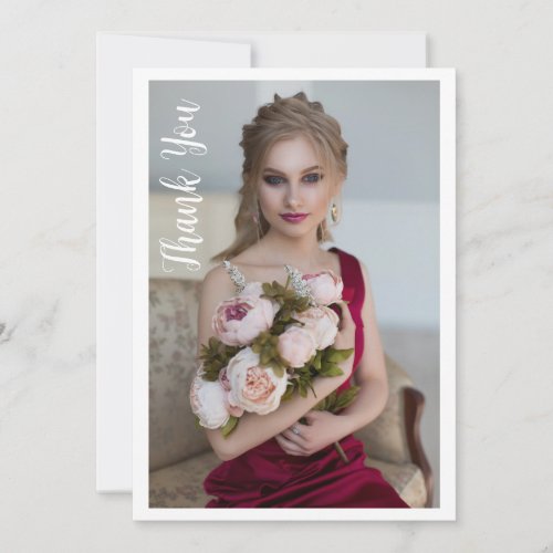 Simple Elegant Photo Bat Mitzvah Birthday