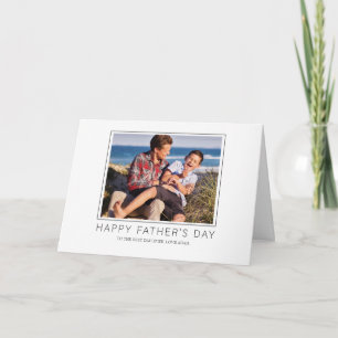 Simple Elegant Photo Fathers Day Card