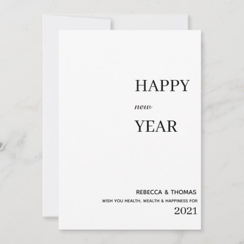 simple elegant photo happy new year save the date
