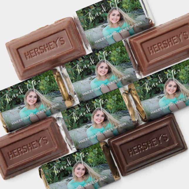 Simple Elegant Photo Modern Graduation Hershey's Miniatures (Assorted)