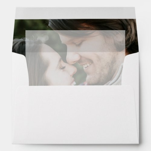 Simple Elegant Photo Overlay Script Wedding Envelope