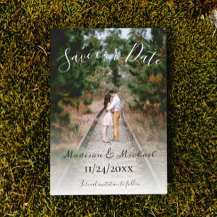 Simple Elegant Photo Save The Date Announcement