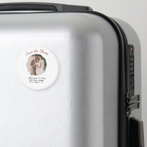 Simple Elegant Photo Save the Date Magnet