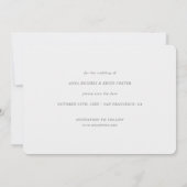 Simple Elegant Photo Save the Date Template (Back)