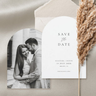 Simple Elegant Photo Wedding Arch Save The Date